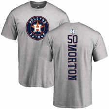 MLB Nike Houston Astros #50 Charlie Morton Ash Backer T-Shirt