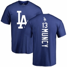 MLB Nike Los Angeles Dodgers #13 Max Muncy Royal Blue Backer T-Shirt