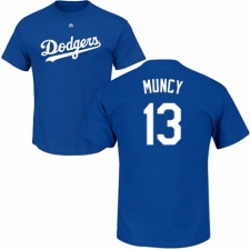 MLB Nike Los Angeles Dodgers #13 Max Muncy Royal Blue Name & Number T-Shirt