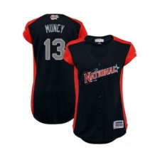 Women's Los Angeles Dodgers #13 Max Muncy Authentic Navy Blue National League 2019 Baseball All-Star Jersey
