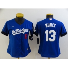 Women's Nike Los Angeles Dodgers #13 Max Muncy Blue City Player Jersey
