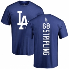 MLB Nike Los Angeles Dodgers #68 Ross Stripling Royal Blue Backer T-Shirt