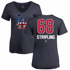 MLB Women's Nike Los Angeles Dodgers #68 Ross Stripling Royal Blue Name & Number T-Shirt