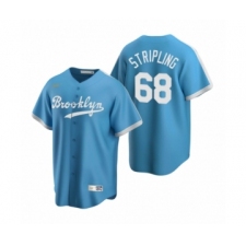 Men's Los Angeles Dodgers #68 Ross Stripling Nike Light Blue Cooperstown Collection Alternate Jersey