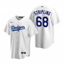 Men's Nike Los Angeles Dodgers #68 Ross Stripling White Home Stitched Baseball Jersey