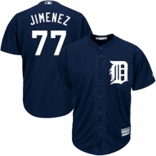 Men's Majestic Detroit Tigers #77 Joe Jimenez Replica Navy Blue Alternate Cool Base MLB Jersey