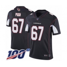 Men's Arizona Cardinals #67 Justin Pugh Black Alternate Vapor Untouchable Limited Player 100th Season Football Jersey