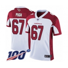Men's Arizona Cardinals #67 Justin Pugh White Vapor Untouchable Limited Player 100th Season Football Jersey