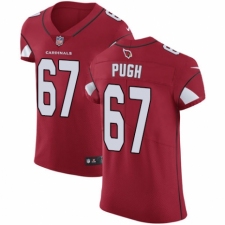Men's Nike Arizona Cardinals #67 Justin Pugh Red Team Color Vapor Untouchable Elite Player NFL Jersey