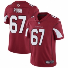 Men's Nike Arizona Cardinals #67 Justin Pugh Red Team Color Vapor Untouchable Limited Player NFL Jersey