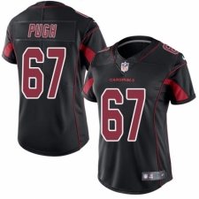 Women's Nike Arizona Cardinals #67 Justin Pugh Limited Black Rush Vapor Untouchable NFL Jersey