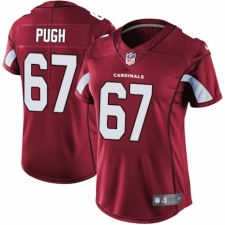 Women's Nike Arizona Cardinals #67 Justin Pugh Red Team Color Vapor Untouchable Limited Player NFL Jersey