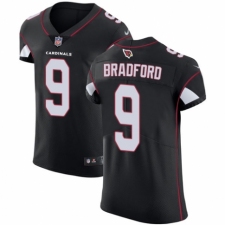 Men's Nike Arizona Cardinals #9 Sam Bradford Black Alternate Vapor Untouchable Elite Player NFL Jersey