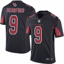 Men's Nike Arizona Cardinals #9 Sam Bradford Limited Black Rush Vapor Untouchable NFL Jersey