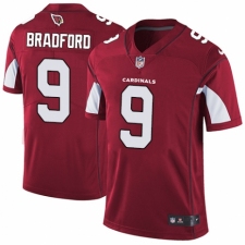Men's Nike Arizona Cardinals #9 Sam Bradford Red Team Color Vapor Untouchable Limited Player NFL Jersey