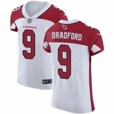 Men's Nike Arizona Cardinals #9 Sam Bradford White Vapor Untouchable Elite Player NFL Jersey