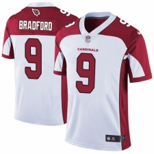 Men's Nike Arizona Cardinals #9 Sam Bradford White Vapor Untouchable Limited Player NFL Jersey