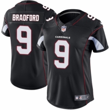 Women's Nike Arizona Cardinals #9 Sam Bradford Black Alternate Vapor Untouchable Elite Player NFL Jersey