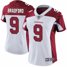 Women's Nike Arizona Cardinals #9 Sam Bradford White Vapor Untouchable Elite Player NFL Jersey
