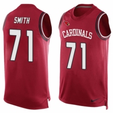 Men's Nike Arizona Cardinals #71 Andre Smith Limited Red Player Name & Number Tank Top NFL Jersey