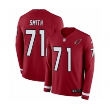 Men's Nike Arizona Cardinals #71 Andre Smith Limited Red Therma Long Sleeve NFL Jersey