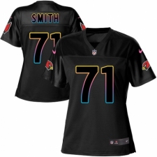 Women's Nike Arizona Cardinals #71 Andre Smith Game Black Fashion NFL Jersey