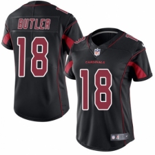Women's Nike Arizona Cardinals #18 Brice Butler Limited Black Rush Vapor Untouchable NFL Jersey