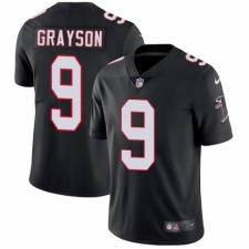 Men's Nike Atlanta Falcons #9 Garrett Grayson Black Alternate Vapor Untouchable Limited Player NFL Jersey