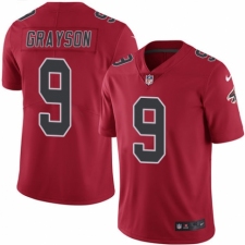 Men's Nike Atlanta Falcons #9 Garrett Grayson Elite Red Rush Vapor Untouchable NFL Jersey
