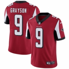 Men's Nike Atlanta Falcons #9 Garrett Grayson Red Team Color Vapor Untouchable Limited Player NFL Jersey