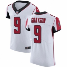 Men's Nike Atlanta Falcons #9 Garrett Grayson White Vapor Untouchable Elite Player NFL Jersey