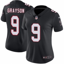 Women's Nike Atlanta Falcons #9 Garrett Grayson Black Alternate Vapor Untouchable Limited Player NFL Jersey