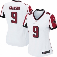 Women's Nike Atlanta Falcons #9 Garrett Grayson Game White NFL Jersey