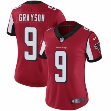 Women's Nike Atlanta Falcons #9 Garrett Grayson Red Team Color Vapor Untouchable Limited Player NFL Jersey