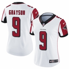 Women's Nike Atlanta Falcons #9 Garrett Grayson White Vapor Untouchable Elite Player NFL Jersey