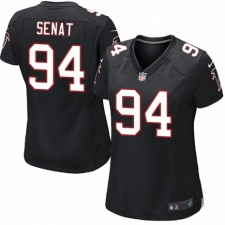Women's Nike Atlanta Falcons #94 Deadrin Senat Game Black Alternate NFL Jersey