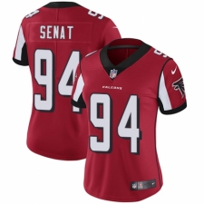 Women's Nike Atlanta Falcons #94 Deadrin Senat Red Team Color Vapor Untouchable Elite Player NFL Jersey