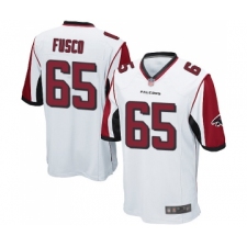 Men's Atlanta Falcons #65 Brandon Fusco Game White Football Jersey