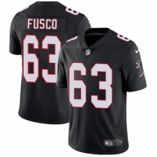 Men's Nike Atlanta Falcons #63 Brandon Fusco Black Alternate Vapor Untouchable Limited Player NFL Jersey