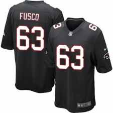 Men's Nike Atlanta Falcons #63 Brandon Fusco Game Black Alternate NFL Jersey