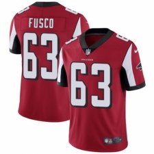 Men's Nike Atlanta Falcons #63 Brandon Fusco Red Team Color Vapor Untouchable Limited Player NFL Jersey