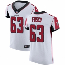Men's Nike Atlanta Falcons #63 Brandon Fusco White Vapor Untouchable Elite Player NFL Jersey