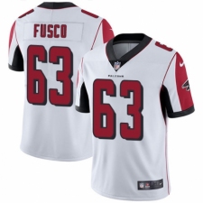 Men's Nike Atlanta Falcons #63 Brandon Fusco White Vapor Untouchable Limited Player NFL Jersey