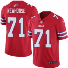 Men's Nike Buffalo Bills #71 Marshall Newhouse Elite Red Rush Vapor Untouchable NFL Jersey