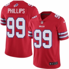 Men's Nike Buffalo Bills #99 Harrison Phillips Elite Red Rush Vapor Untouchable NFL Jersey