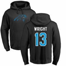 NFL Nike Carolina Panthers #13 Jarius Wright Black Name & Number Logo Pullover Hoodie