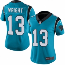 Women's Nike Carolina Panthers #13 Jarius Wright Limited Blue Rush Vapor Untouchable NFL Jersey