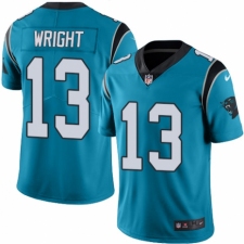 Youth Nike Carolina Panthers #13 Jarius Wright Limited Blue Rush Vapor Untouchable NFL Jersey