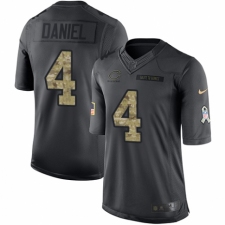 Men's Nike Chicago Bears #4 Chase Daniel Limited Black 2016 Salute to Service NFL Jersey