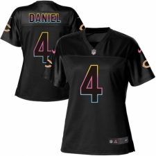 Women's Nike Chicago Bears #4 Chase Daniel Game Black Fashion NFL Jersey